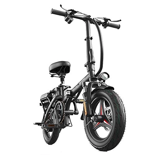 Electric Bike : Electric Mountain Bike, Folding Electric Bike - Portable And Easy To Store in Caravan, Motor Home, Boat. Short Charge Lithium-Ion Battery And Silent Motor Ebike, Thumb Throttle Electric Powerful Bicyc