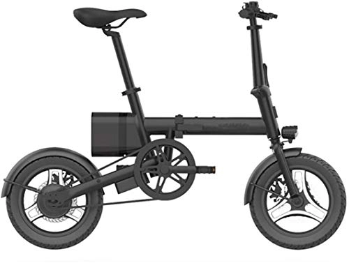 Electric Bike : Electric Snow Bike, 14" Electric Bikes for Adult, 250W Aluminum Alloy Ebikes Bicycles All Terrain, 36V / 6Ah Removable Lithium-Ion Battery, Mountain Ebike, Black Lithium Battery Beach Cruiser for Adults