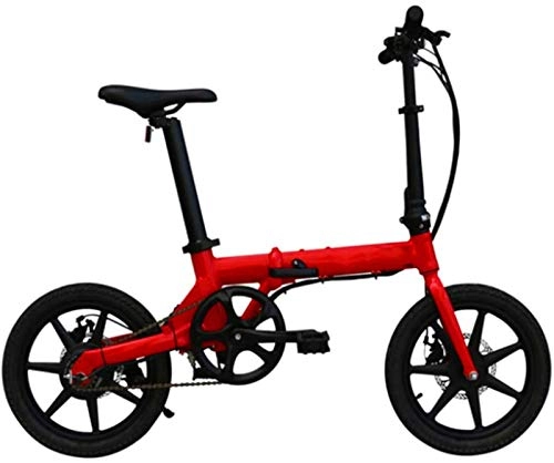 Electric Bike : Electric Snow Bike, 16 inch Folding Electric Bikes, Aluminum alloy intelligent Bikes LCD liquid crystal instrument ACS cruise system Outdoor Cycling Travel Lithium Battery Beach Cruiser for Adults