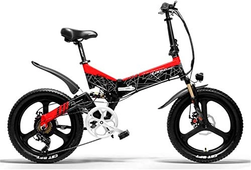 Electric Bike : Electric Snow Bike, 20 In Folding Electric Bike for Adult with 400W 48V 18650 Power Battery Architecture Magnesium Alloy E-Bike with Anti-Theft System Cruising Range 120KM 3-5 Years Service Life Lithi