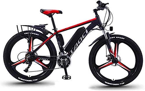 Electric Bike : Electric Snow Bike, 26" Electric Bikes for Adults, 8AH, 10AH, 13AH Removable Lithium-Ion Battery Bicycle Ebike, 27 Speed Shifter Mountain Ebike for Outdoor Cycling Travel Work Out Lithium Battery Beach C
