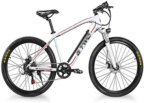 Electric Bike : Electric Snow Bike, 26 in Electric Bikes Double Disc Brake Shock Absorber, 350W / 48V Invisible Lithium Battery Mountain Bike Outdoor Cycling Travel Work Out Lithium Battery Beach Cruiser for Adults