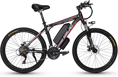 Electric Bike : Electric Snow Bike, Electric Bike for Adult 26" Mountain Electric Bicycle Ebike 48V 10 / 15AH Removable Lithium Battery 350W Powerful Motor, 27 Speed And 3 Working Modes Lithium Battery Beach Cruiser fo