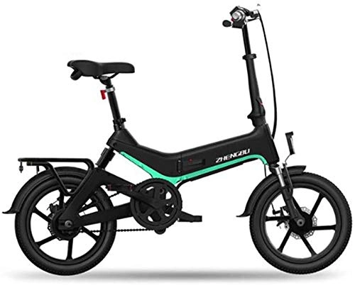Electric Bike : Electric Snow Bike, Electric Bike Removable Large Capacity Lithium-Ion Battery (36V 250W) for City Commuting Outdoor Cycling Travel Work Out Lithium Battery Beach Cruiser for Adults ( Color : Green )