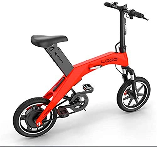Electric Bike : Electric Snow Bike, Electric Bike, Urban Commuter Folding E-Bike, Max Speed 25Km / H, 14" Super Lightweight, 350W / 36V Removable Charging Lithium Battery, Unisex Bicycle Lithium Battery Beach Cruiser for