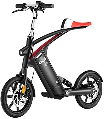 Electric Bike : Electric Snow Bike, Electric Bike with 36V 10Ah 250W Removable Lithium-ion Battery14-inch Folding Electric Bike City Bicycle Max Speed 25 km / h Load Capacity 120 kg Lithium Battery Beach Cruiser for Ad