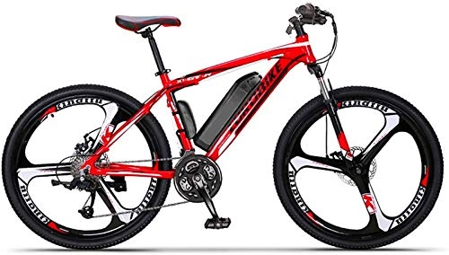 Electric Bike : Electric Snow Bike, Electric Bikes for Adults 26" Mountain E Bike 250W 36V 8Ah Removable Lithium Battery 27-Speed Lightweight City Electric Bicycle with 3 Riding Modes for Beaches Snow Gravel Etc Lith