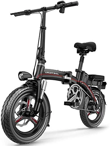 Electric Bike : Electric Snow Bike, Electric Bikes for Adults, Folding Bike 3 Modes 12-23AH 400W 48V 14 Inch with LCD Display Suitable for Men Women Teenagers for City Urban Commuting Lithium Battery Beach Cruiser fo