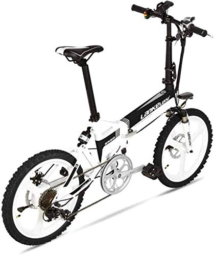 Electric Bike : Electric Snow Bike, Fast Electric Bikes for Adults Folding Aluminum Electric Bike Removable 48V 10.4Ah Removable Battery Snow Mountain Bike 400W Adult Assisted E-Bike Double Disc Hydraulic Brake Lithi