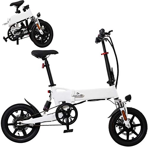 Electric Bike : Electric Snow Bike, Foldable Electric Bikes for Adult, Aluminum Alloy Ebikes Bicycles, 14" 36V 250W Removable Lithium-Ion Battery Bicycle Ebike, 3 Working Modes Lithium Battery Beach Cruiser for Adult