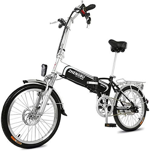 Electric Bike : Electric Snow Bike, Folding Electric Bicycle, 36V400W Mountain Bike, Aluminum Alloy Frame 14.5AH Lithium Battery Assisted 60KM, Adult Male and Female City Bicycles Lithium Battery Beach Cruiser for Ad