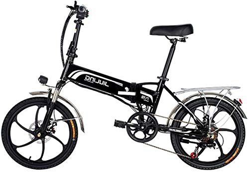 Electric Bike : Electric Snow Bike, Folding Electric Bike Ebike, 20" Electric Bicycle with 48V 10.5 / 12.5Ah Removable Lithium-Ion Battery, 350W Motor And Professional 7 Speed Gear Lithium Battery Beach Cruiser for Adu