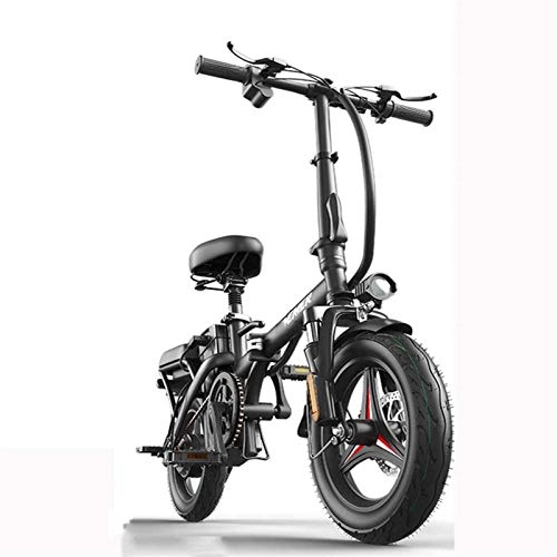 Electric Bike : Electric Snow Bike, Folding Electric Bike - Portable And Easy To Store in Caravan, Motor Home, Boat. Short Charge Lithium-Ion Battery And Silent Motor Ebike, Thumb Throttle Lithium Battery Beach Cruis