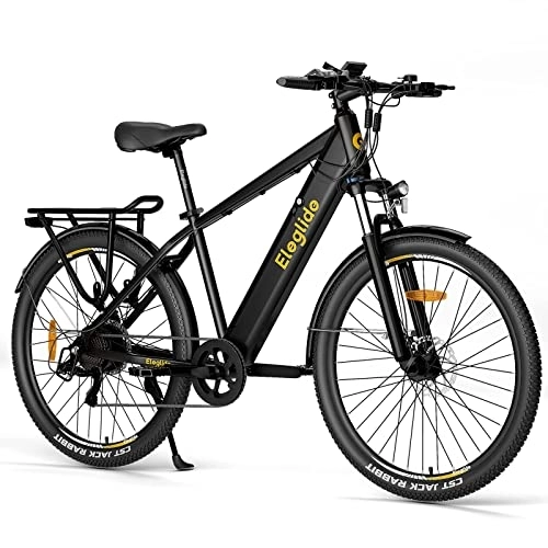 Electric Bike : Eleglide Electric Bikes, T1 E Bike Mountain Bike, 27.5" Electric Bicycle Commute Trekking E-bike with 36V 12.5Ah Removable Li-Ion Battery, LCD Display, Shimano 7 Speed, MTB for Teenagers and Adults