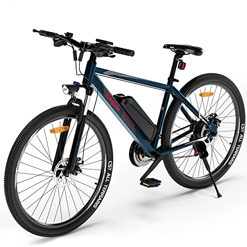 Electric Bike : Eleglide M1 Electric Mountain Bike, 27.5" Electric Bicycle Commute E-bike with 36V 7.5Ah Removable Battery, LED Display, Dual Disk Brake, Shimano 21 Speed, MTB for Teenagers and Adults