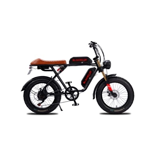 Electric Bike : EmyjaY Electric Bicycle Fat Tire High Power Electric Bicycle Male Motorcycle Dual Battery Mountain Bike