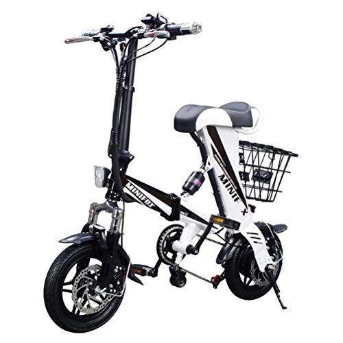 Electric Bike : ENGWE 12 E-Bike Folding Electric Bicycle with 15-18 Miles Range, E-Bike Scooter 250W Powerful Motor Collapsible Frame 36V