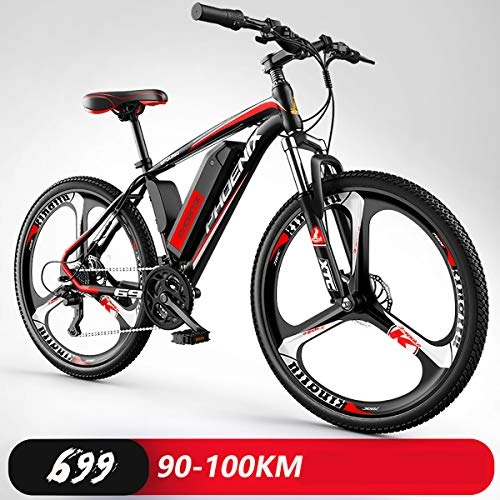 Electric Bike : ERICN 26'' Electric Mountain Bike With Removable Large Capacity Lithium-ion Battery, Electric Bike 27 Speed Gear And Three Working Modes Lithium Battery Mountain Cycling Bicycle