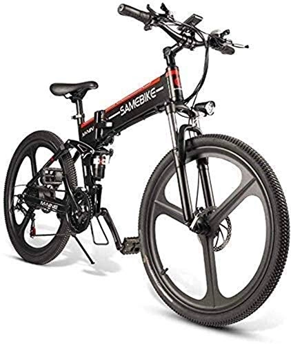 Electric Bike : Erik Xian Electric Bike Electric Mountain Bike 350W 26'' Electric Bicycle with Removable 48V 10AH Lithium-Ion Battery for Adults, 21 Speed Shifter for the jungle trails, the snow, the beach, the hi