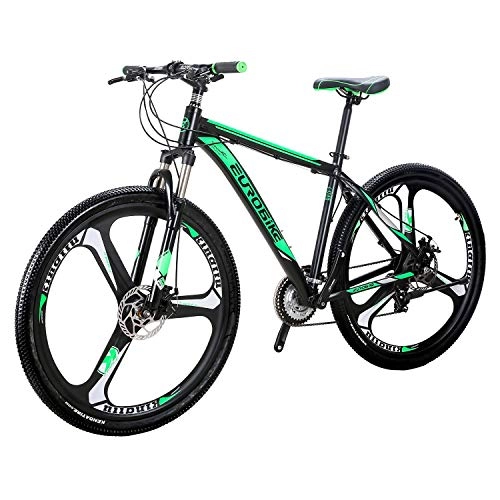 Electric Bike : Eurobike Mountain Bike X9 Bicycles 29" 21Speed Dual Disc Brake Spoke Wheels Bike