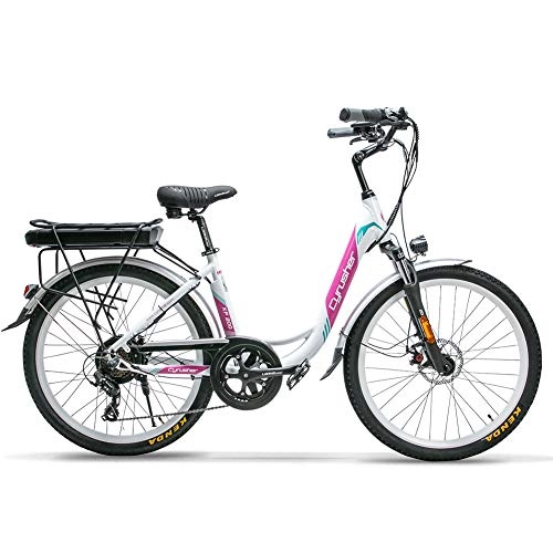 Electric Bike : Extrbici 2020 500W City Electric Bicycle Electric Bicycle with Removable 48V 14AH Lithium-Ion Battery for Adults Mechanical Disc Brake For Female Bike Delivery From UK Warehouse