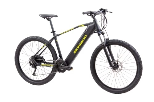 Electric Bike : F.lli Schiano E-Jupiter 27.5 inch electric bike , mountain bike for adults , road bicycle men women ladies , bikes for adult , e-bike with accessories , 36v battery , suspension , 250W motor , charger