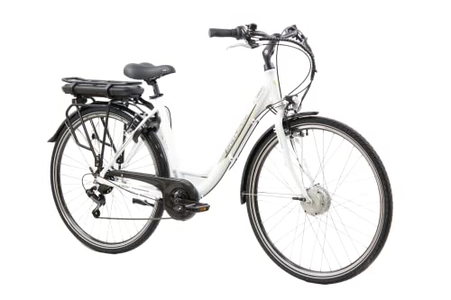 Electric Bike : F.lli Schiano Women's E-Moon E-Bike, White, L