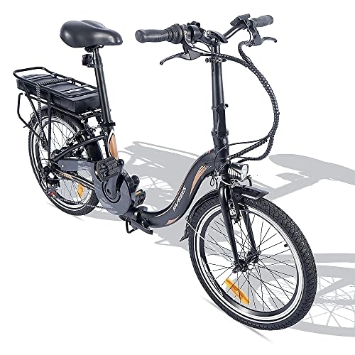 Electric Bike : FAFREES 20F054, Electric Bike 20inch, 250W Folding E-Bike, 36V 10Ah Removable Battery, Commute E-Citybike, Shimano 7 Speed, for Adults