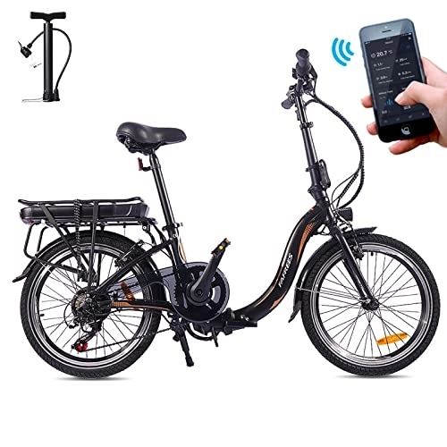 Electric Bike : Fafrees 20F054 Folding Electric Bike 20 Inch E-Bike, 250W Motor Mountain Bicycle, Ebike for Adults, Fold Bicycle with 36 V / 10AH Battery for Women and Men