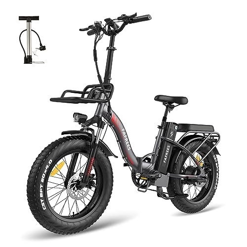 Electric Bike : Fafrees Electric Bike, 20" Fat Tire Ebikes, 48V 22.5Ah E Bike, 100-160KM Electric Folding Bikes with 7 Gears SHIMANO System City E Bike Mountain Bicycle for Adults (grey)