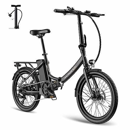 Electric Bike : Fafrees F20 LIGHT Electric Bicycle, 20 Inch Folding Electric Bike, 14.5Ah / 522Wh Battery E-bike, 250W City Electric Bike for Adults, Black