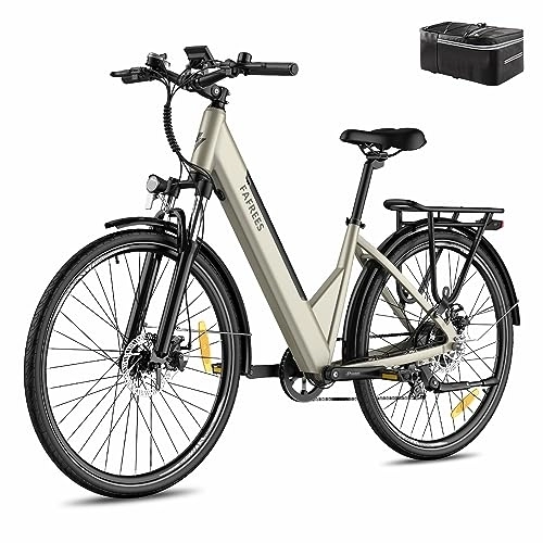 Electric Bike : Fafrees F28 PRO Electric Bike, 27.5 inch Electric City Bicycle, 250W Motor, 36V / 14.5Ah Battery, Unisex Adult Electric Mountain Bike, Shimano 7S, APP Controller, Range 90-110KM (Gold)