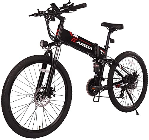 Electric Bike : Fafrees K1 E-Bike Foldable 26 Inch Electric Bicycle 48 V / 10 Ah Battery, Mountain Bike Electric Bicycles Pedelec Shimano 21 Ebike for Men and Women Adults