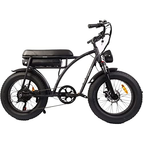 Electric Bike : Fafrees XF001 Fatbike Electric Bikes 48V12.5AH for Adult, Magnesium Alloy Folding Electric Mountain Bike All Terrain black