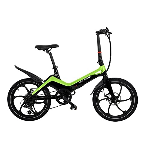 Electric Bike : Falcon Flo 20 Inch Electric Bike Black / Green