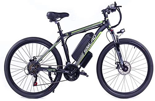 Electric Bike : Fangfang Electric Bikes, 26 inch Electric Bikes Bicycl, Mountain Bike Boost Bicycle 48V / 1000W Bikes Outdoor Cycling, E-Bike (Color : Black)