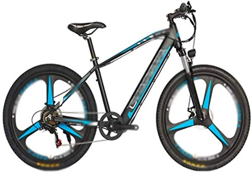 Electric Bike : Fangfang Electric Bikes, 27.5 inch Electric Bikes, 48V10A Mountain Bike Variable speed Boost Bicycle Men Women, E-Bike (Color : Blue)