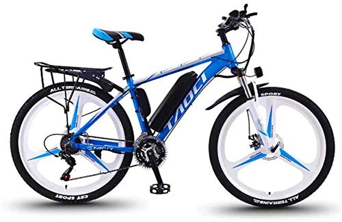 Electric Bike : Fangfang Electric Bikes, Adult 26 Inch Electric Mountain Bikes, 36V Lithium Battery Aluminum Alloy Frame, Multi-Function LCD Display Electric Bicycle, 27 Speed, E-Bike (Color : B, Size : 10AH)