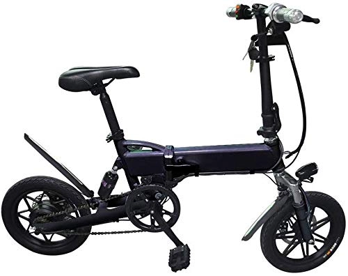 Electric Bike : FEE-ZC Universal Adults Folding Electric Bike Portable Bicycle Speed Up To 25 KM / h EBike Pedal Assist With Throttle 36v 350w Motor