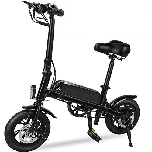 Electric Bike : FENGFENGGUO Electric Bicycle, Mini Folding Lithium Battery 16 Inch Mini Adult Travel Battery Car
