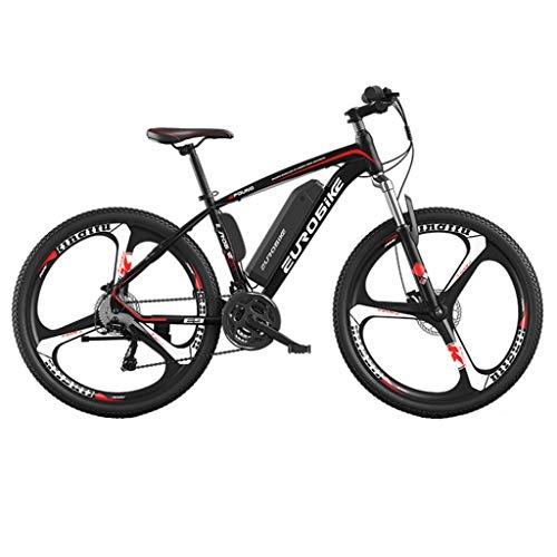 Electric Bike : FFF-HAT 26-inch Lithium Battery Electric Off-road Variable Speed Aluminum Alloy Mountain Bike Electric Bicycle 27-speed Gear Supports Three Working Modes