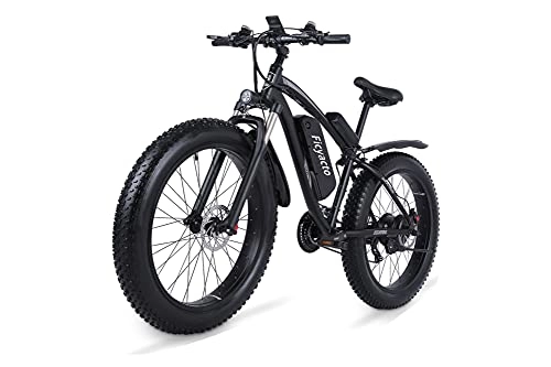 Electric Bike : Ficyacto Electric Bike, 26" Electric Mountain Bike for Adalt, Shimano 21 Speed Ebike for Men