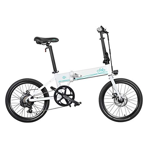 Electric Bike : FIIDO D4s Electric Bike, 20 Inches Folding Moped Bicycle with Pedal for Adults and Teens 80KM Mileage Range Electric Bicycle Maximum speed 25KM / h 10.4Ah 36V 250W Need to buy UK adapter