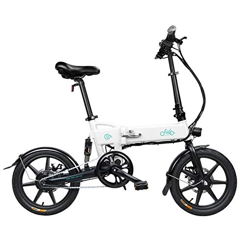 Electric Bike : Fiido Ebike D2, Folding Electric Bike City Speed 25KM / H 250W With 7.8Ah Li-ion Battery, 3 Working Modes 16inch Tire (white)