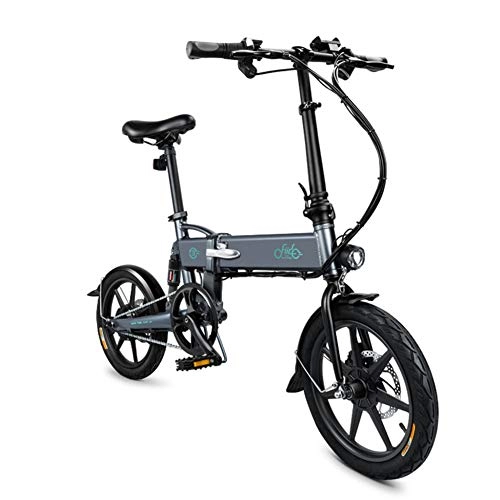 Electric Bike : Fiido Electric Bike D2, Foldable Electric Bike with 3 Working Modes, Shimano E-bike with 16inch Tire(grey)