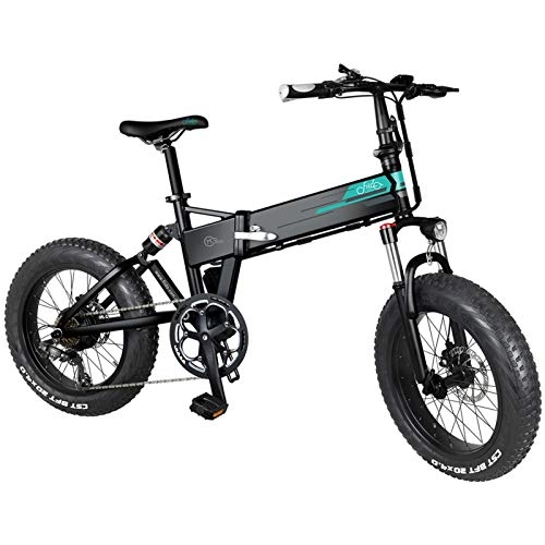 Electric Bike : FIIDO M1 Pro Folding Electric Bike for Adults, Outdoor Cycling Bike Vehicle with Black Thick Tires Adjustable Seat and Handlebar, 40km / h 48V 12.8Ah Brushless Motor - Black