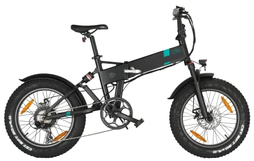 Electric Bike : FIIDO M21 Folding Electric Bikes for Adults, 250W 36V Electric Mountain Bike, 20” Folding E-bike Bicycle, 100km Long-distance Driving(Black)