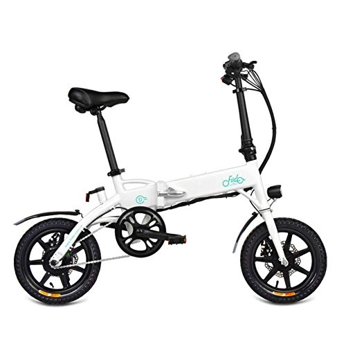 Electric Bike : Finelyty FIIDO Folding Electric Bicycle- Portable And Easy To Store In Caravan Motor Home Boat, Short Charge Lithium-Ion Battery, Silent EBike