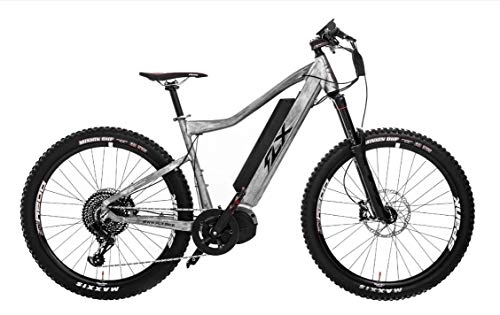 Electric Bike : FLX Blade EU Electric Bicycle Mountain Bike With Powerful Battery and Motor, Long Range (White Lightning, 117 Ah Battery Standard Configuration)