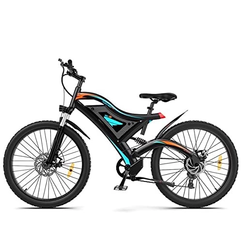 Electric Bike : FMOPQ Electric BikePowerful for Cycling Enthusiasts 26" 500W Electric Bike Fat Tire P7 48V 15AH Removable Lithium Battery for Adults